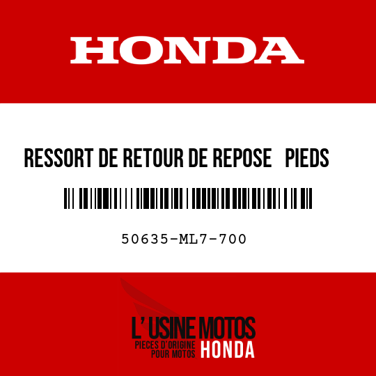 image de 50635-ML7-700 RESSORT DE RETOUR DE REPOSE   PIEDS D