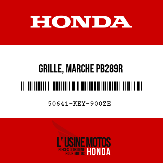 image de 50641-KEY-900ZE GRILLE, MARCHE PB289R 