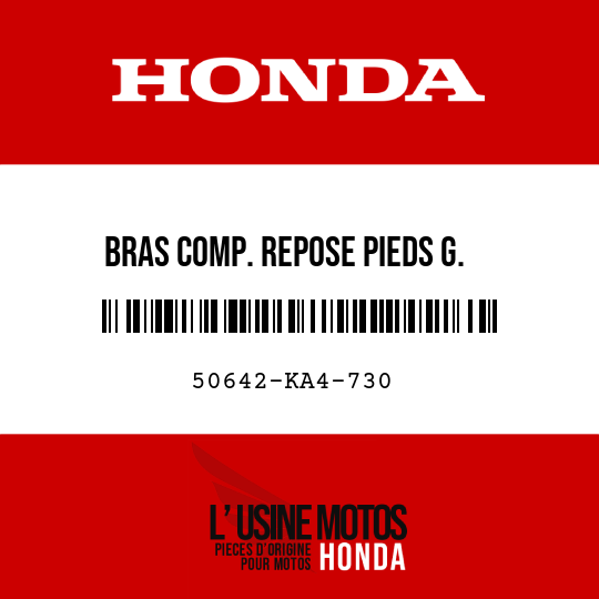 image de 50642-KA4-730 BRAS COMP. REPOSE PIEDS G.