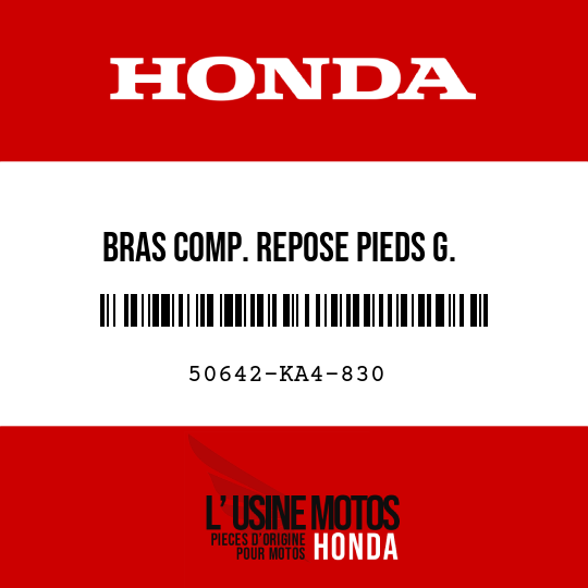image de 50642-KA4-830 BRAS COMP. REPOSE PIEDS G.