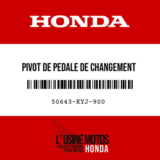 image de 50643-KYJ-900 PIVOT DE PEDALE DE CHANGEMENT
