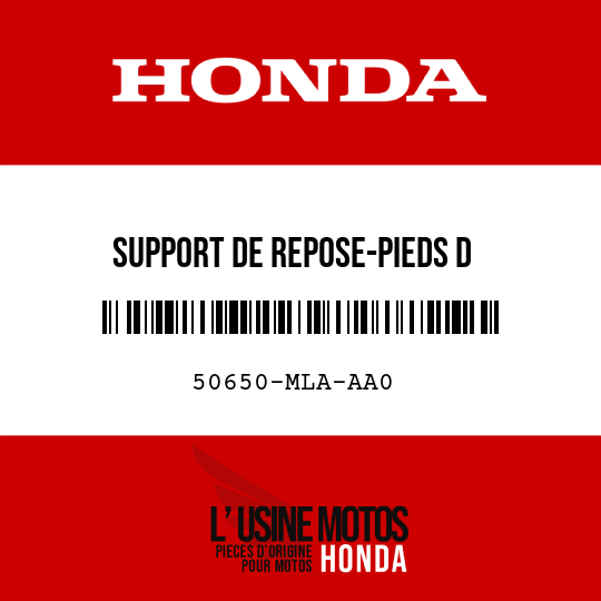 image de 50650-MLA-AA0 SUPPORT DE REPOSE-PIEDS D