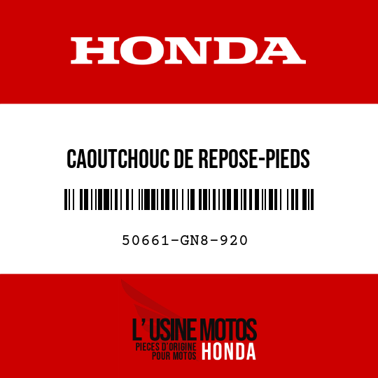 image de 50661-GN8-920 CAOUTCHOUC DE REPOSE-PIEDS