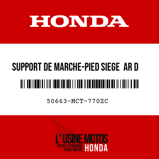 image de 50663-MCT-770ZC SUPPORT DE MARCHE-PIED SIEGE  AR D NH471M 