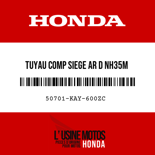 image de 50701-KAY-600ZC TUYAU COMP SIEGE AR D NH35M 