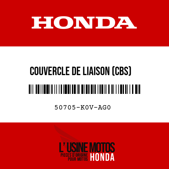 image de 50705-K0V-AG0 COUVERCLE DE LIAISON (CBS)