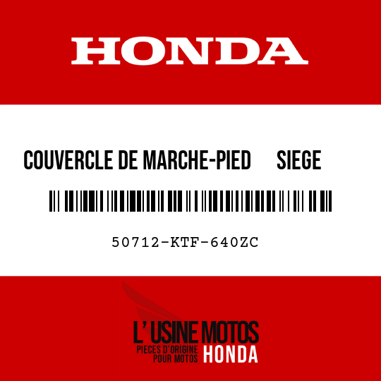 image de 50712-KTF-640ZC COUVERCLE DE MARCHE-PIED      SIEGE AR D YR260MR