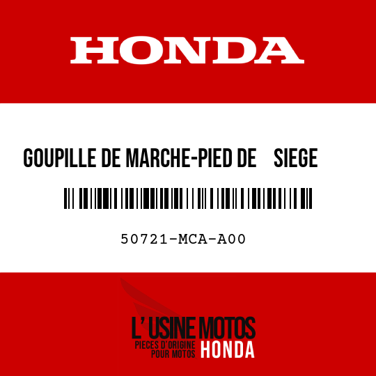 image de 50721-MCA-A00 GOUPILLE DE MARCHE-PIED DE    SIEGE AR