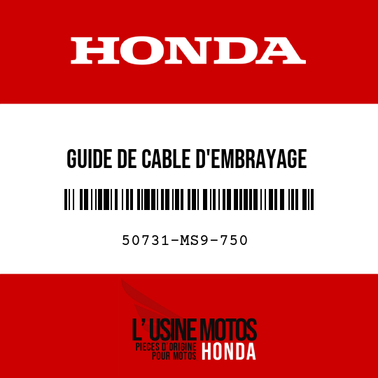 image de 50731-MS9-750 GUIDE DE CABLE D'EMBRAYAGE