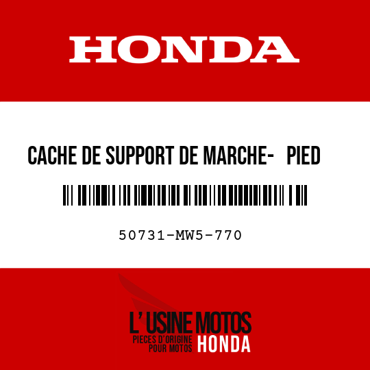 image de 50731-MW5-770 CACHE DE SUPPORT DE MARCHE- PIED DE SIEGE DE PASSAGER