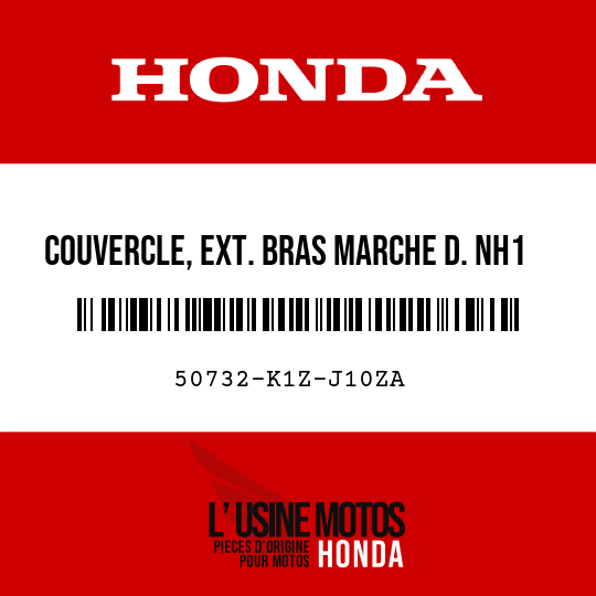 image de 50732-K1Z-J10ZA COUVERCLE, EXT. BRAS MARCHE D. NH1