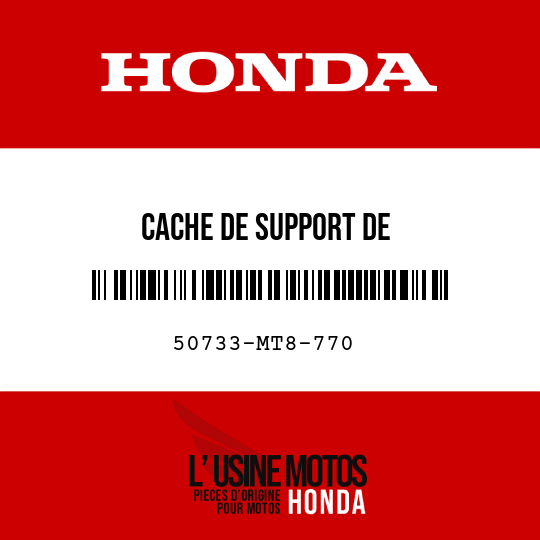 image de 50733-MT8-770 CACHE DE SUPPORT DE MARCHEPIEDPASSAGER