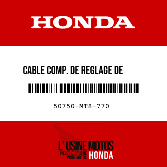 image de 50750-MT8-770 CABLE COMP. DE REGLAGE DE MARCHEPIED PASSAGER