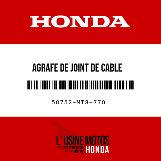 image de 50752-MT8-770 AGRAFE DE JOINT DE CABLE