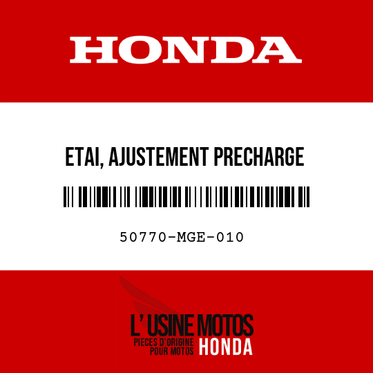 image de 50770-MGE-010 ETAI, AJUSTEMENT PRECHARGE