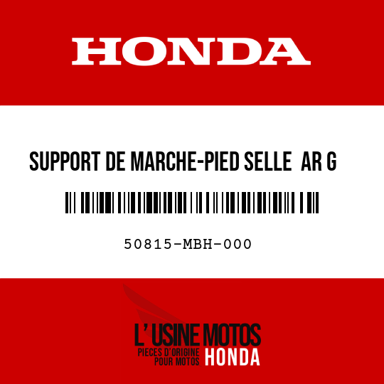 image de 50815-MBH-000 SUPPORT DE MARCHE-PIED SELLE  AR G