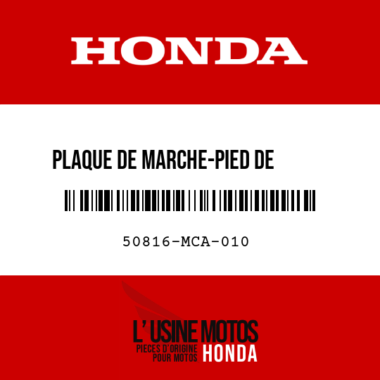 image de 50816-MCA-010 PLAQUE DE MARCHE-PIED DE      PASSAGER G