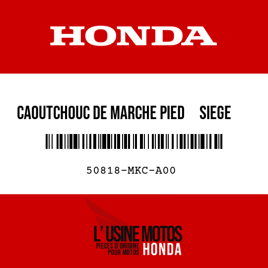 image de 50818-MKC-A00 CAOUTCHOUC DE MARCHE PIED     SIEGE AR G