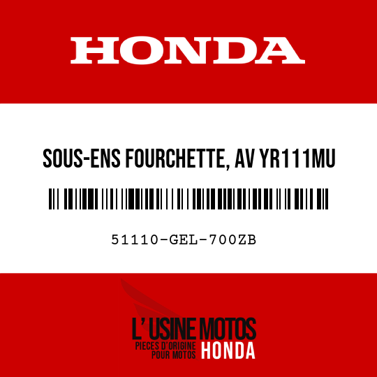 image de 51110-GEL-700ZB SOUS-ENS FOURCHETTE, AV YR111MU 
