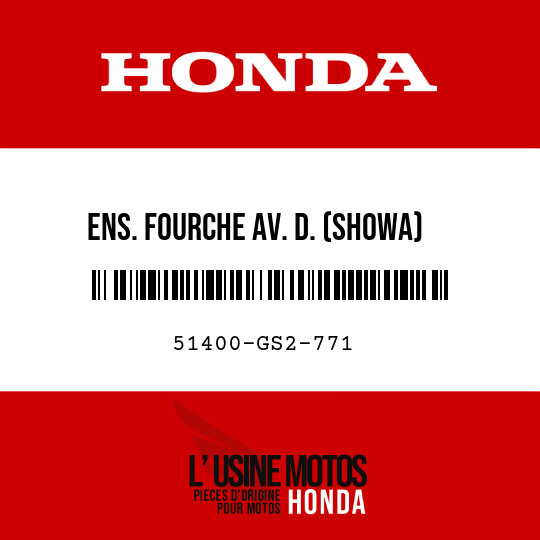 image de 51400-GS2-771 ENS. FOURCHE AV. D. (SHOWA)
