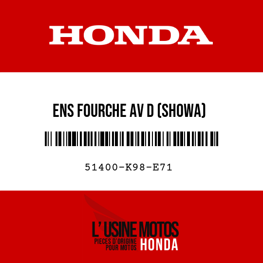 image de 51400-K98-E71 ENS FOURCHE AV D (SHOWA)