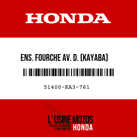 image de 51400-KA3-761 ENS. FOURCHE AV. D. (KAYABA)