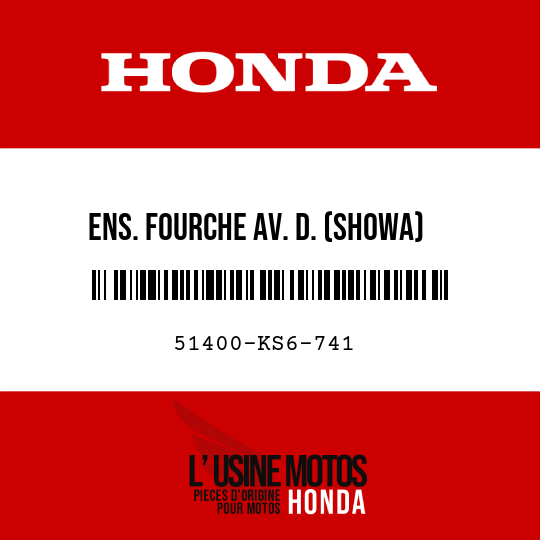 image de 51400-KS6-741 ENS. FOURCHE AV. D. (SHOWA)
