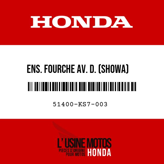 image de 51400-KS7-003 ENS. FOURCHE AV. D. (SHOWA)