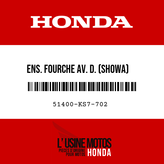 image de 51400-KS7-702 ENS. FOURCHE AV. D. (SHOWA)