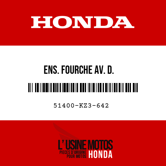 image de 51400-KZ3-642 ENS. FOURCHE AV. D.