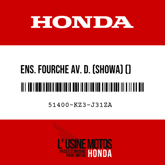 image de 51400-KZ3-J31ZA ENS. FOURCHE AV. D. (SHOWA) () TNATURAL 