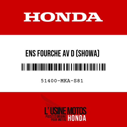 image de 51400-MKA-S81 ENS FOURCHE AV D (SHOWA)
