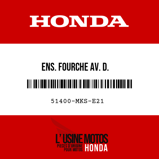 image de 51400-MKS-E21 ENS. FOURCHE AV. D.