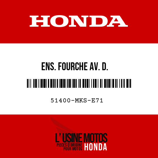image de 51400-MKS-E71 ENS. FOURCHE AV. D.