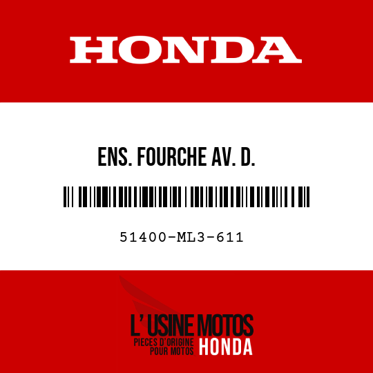 image de 51400-ML3-611 ENS. FOURCHE AV. D.