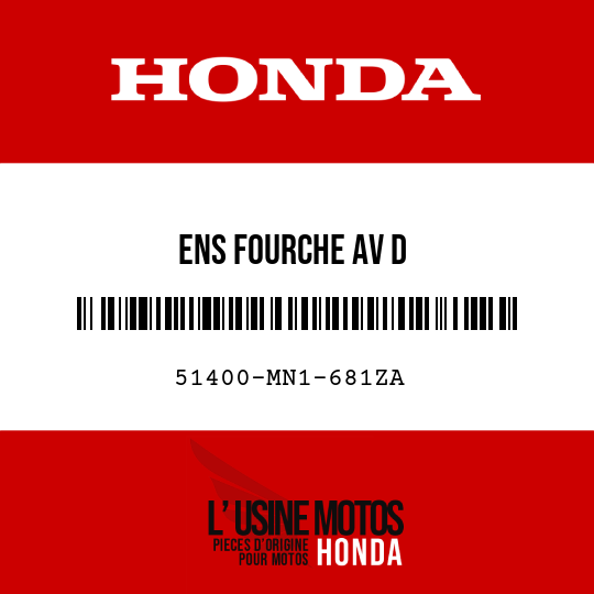 image de 51400-MN1-681ZA ENS FOURCHE AV D