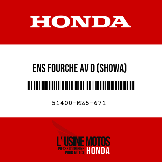 image de 51400-MZ5-671 ENS FOURCHE AV D (SHOWA)