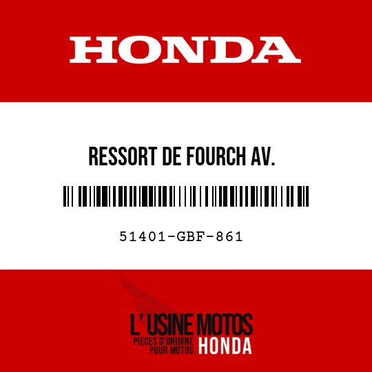 image de 51401-GBF-861 RESSORT DE FOURCH AV. (2.94N/MM,0.30KGF/MM)