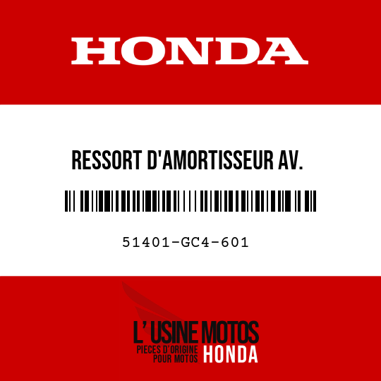 image de 51401-GC4-601 RESSORT D'AMORTISSEUR AV. (2.55N/MM,0.26KGF/MM SHOWA)