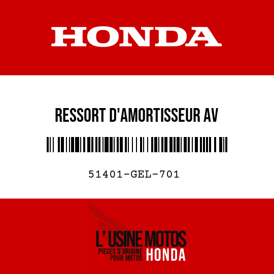 image de 51401-GEL-701 RESSORT D'AMORTISSEUR AV