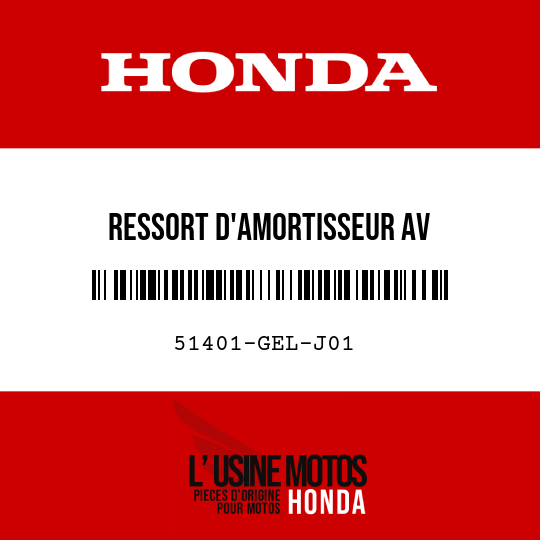 image de 51401-GEL-J01 RESSORT D'AMORTISSEUR AV