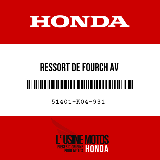 image de 51401-K04-931 RESSORT DE FOURCH AV