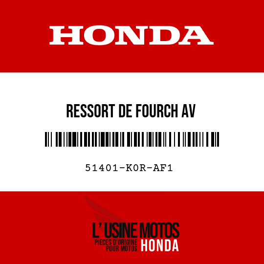 image de 51401-K0R-AF1 RESSORT DE FOURCH AV