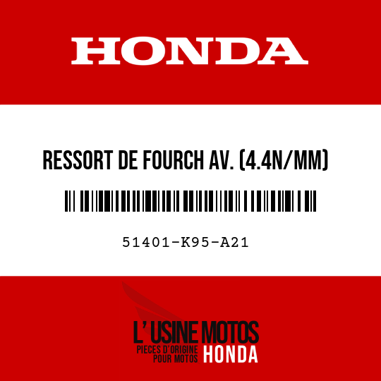 image de 51401-K95-A21 RESSORT DE FOURCH AV. (4.4N/MM)