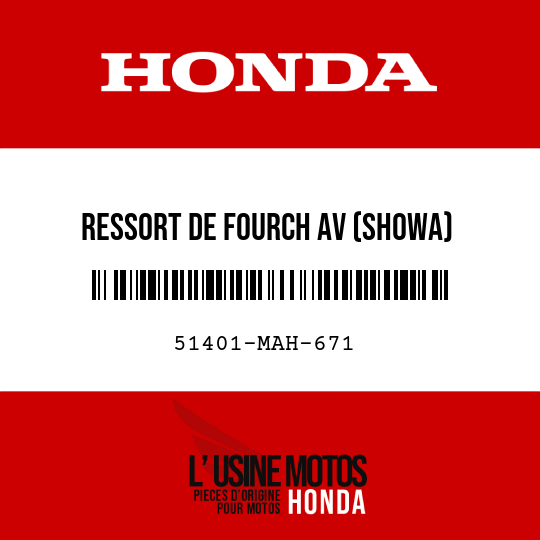 image de 51401-MAH-671 RESSORT DE FOURCH AV (SHOWA)