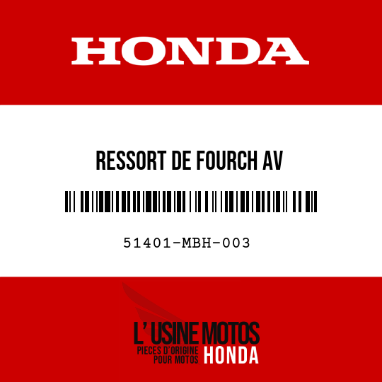 image de 51401-MBH-003 RESSORT DE FOURCH AV