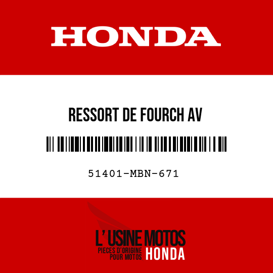 image de 51401-MBN-671 RESSORT DE FOURCH AV