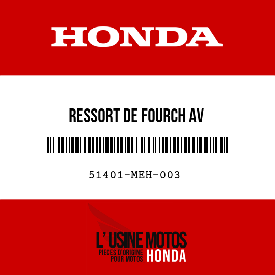 image de 51401-MEH-003 RESSORT DE FOURCH AV