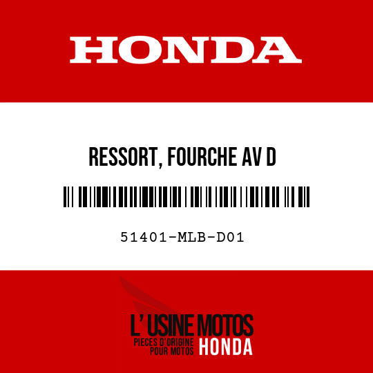 image de 51401-MLB-D01 RESSORT, FOURCHE AV D