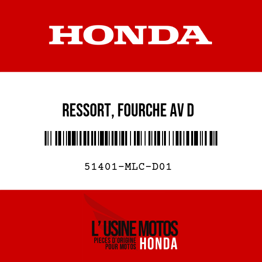 image de 51401-MLC-D01 RESSORT, FOURCHE AV D